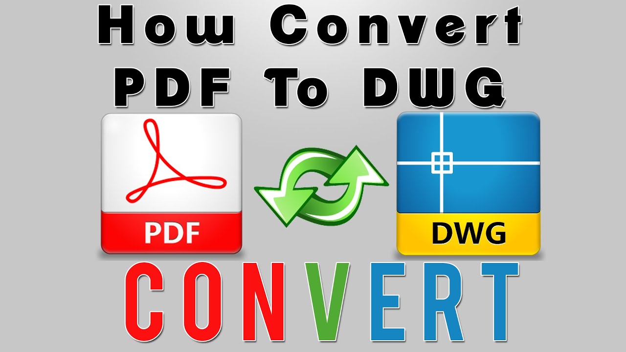 10 Convert PDF to DWG AND DXF | AutoCAD - YouTube