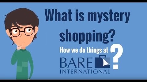 Mystery Shopping at BARE International