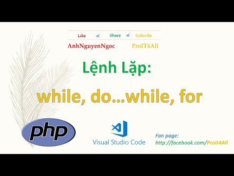 Bài 2.2. Lệnh lặp: while, do…while, và for trong lập trình PHP