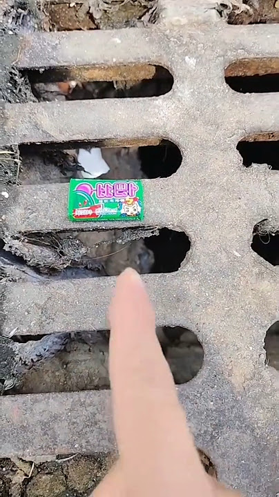 All the Chewing Gum Candy Went Down the Drain.🍬✨😤 #shortvideo