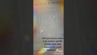 Custom Spotify Code Stickers!