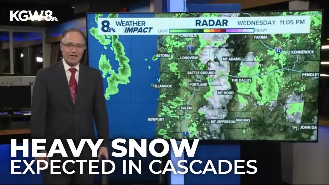 Weather Impact Alert: Heavy snow in Cascades on Thursday and Friday ...
