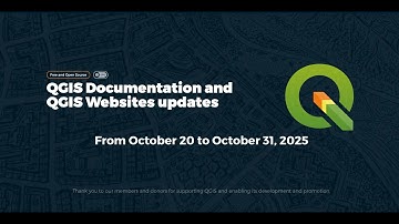QGIS Documentation and Websites updates from October 20 – October 31, 2025