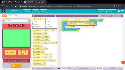 Chat Bot app in Code .org|