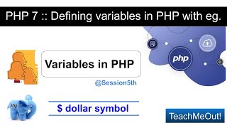 Learn PHP in Hindi | $ dollar symbol and variables in PHP | Tutorial for Beginners | PHP @Session5th