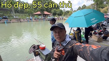✅ 55 cần thủ câu cá chép, cá rô phi bự ở cái hồ view rất đẹp | DUY FISHING SAI GON