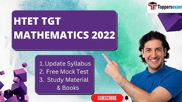 HTET TGT MATHEMATICS Syllabus 2022  | Htet Tgt Maths Free Mock Test | Htet Tgt Practice Sets | Books