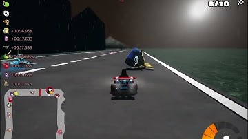 SuperTuxKart - Abandoned City, 20 laps, reverse