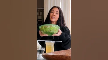 Shaking a salad with us 😂😂 Kim Kardashian