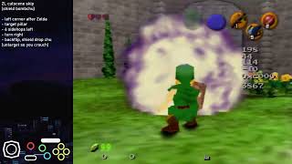 Ocarina of Time - Zeldas Lullaby Cutscene Skip (Bombchu + Shield)
