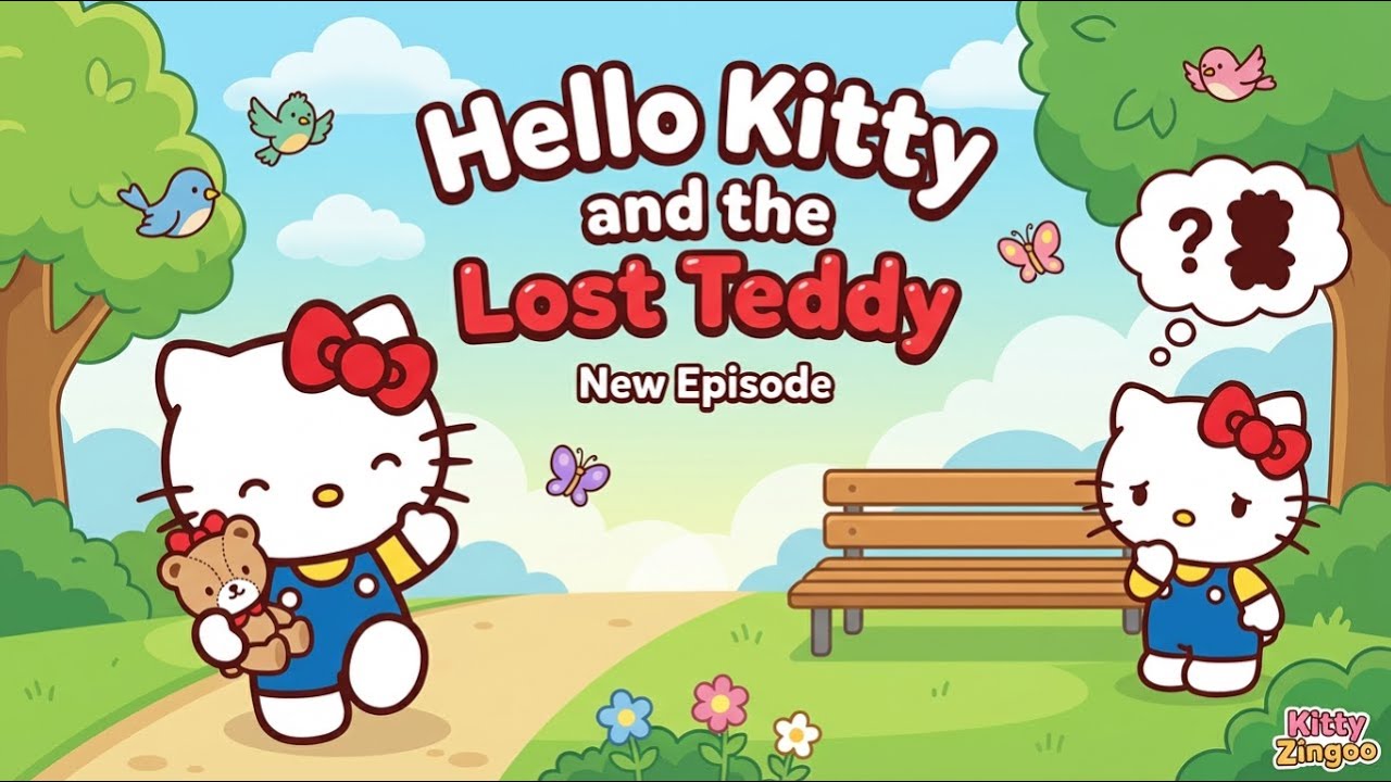 Hello Kitty Cartoon | The Lost Teddy | Fun Story for Kids