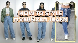 How to style oversized jeans. i really only have one pair don't count
boyfriend or mom jeans as due the fact that they are normally fitted
aro...