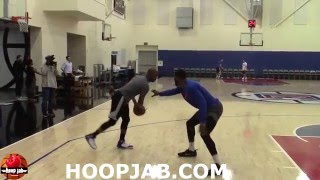 Chris Paul vs Branden Dawson 1 on 1 highlights. NBA Practice HoopJab