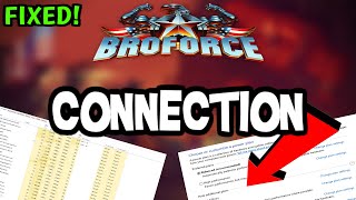 How To LOWER PING & Fix Server/Connection in Broforce