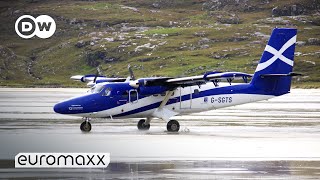 When The Beach Becomes An Airport  Barra Airport In Scotland | Europe To The Maxx