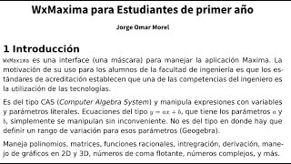 WxMaxima :  7)  Producto mixto. Matrices, col, addcol, row, addrow