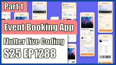 [Flutter] Flutter Live Coding EP1288 (Event Booking App Part 1)