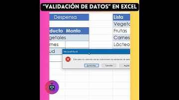 ⭐️Validación de datos⭐️ #productividad #cosasquenosabias #excel #ofimática #shorts