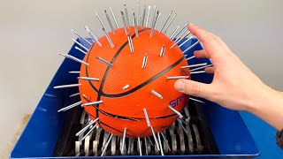 SPIKED BASKETBALL vs SHREDDING MACHINE by Gojzer 135,754 views 1 month ago 4 minutes, 18 seconds