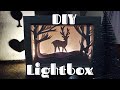 DIY Lightbox. Новогодний декор своими руками. МК Новогодний светильник.