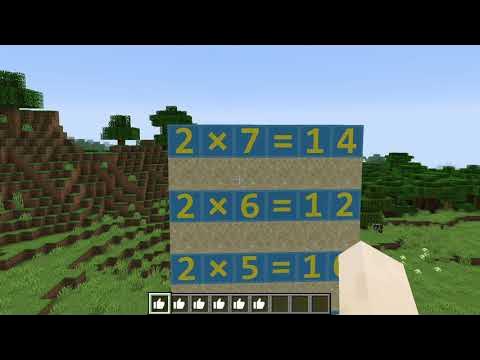 I made a Minecraft Multiplication Table – Education and ICT