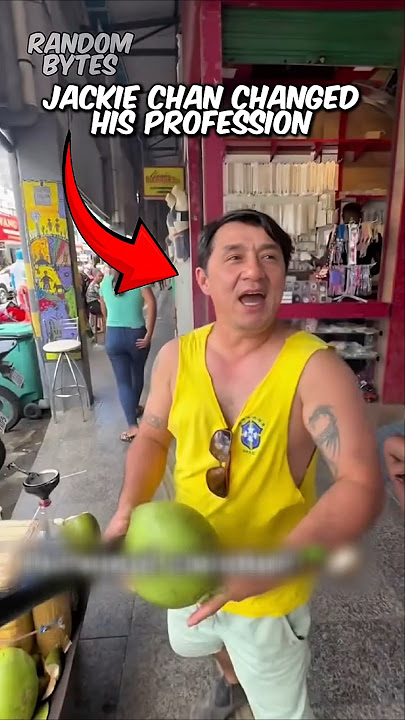 Jackie Chan is selling coconuts!!!😱🥥 #shorts