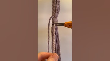 How to Tie a Wrap Knot in Macrame #macrametutorial #basicknots