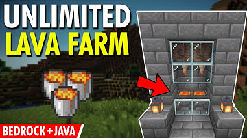 (1.18+) UNLIMITED LAVA FARM in Minecraft (Bedrock + Java) EASY Infinite Lava Source