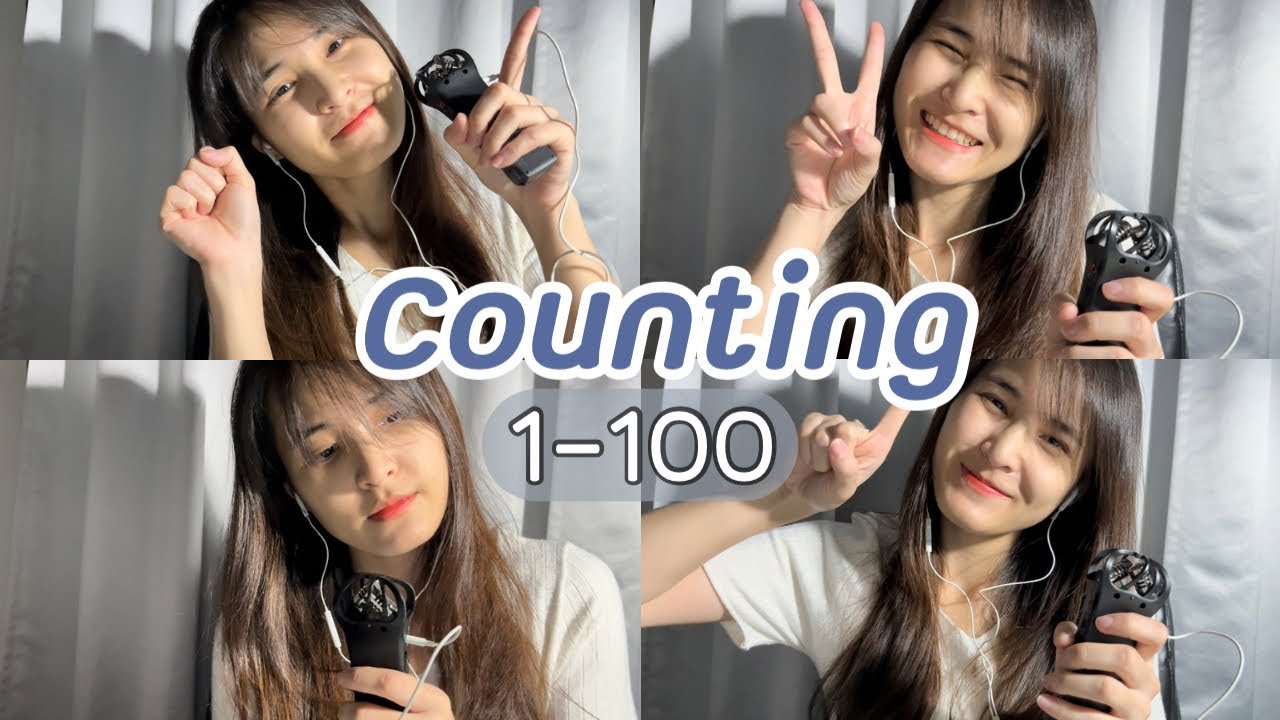 ASMR | 1️⃣0️⃣0️⃣ counting you to sleep from 1-100 in 7 minutes นับ 1-100 ให้คุณหลับฝันดี