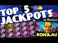 TOP 5 JACKPOTS ★★ BEST WINS from KONAMI slot machines ...