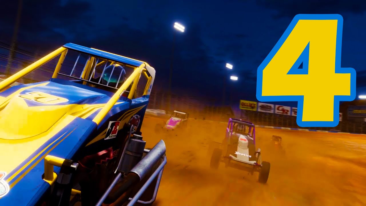 Tony Stewart's Sprint Car Racing Career Mode| Episode 4| 2 Top 10s and 1 Top 5!