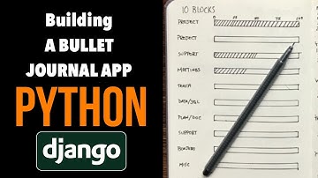 My 2nd #Django project - A Bullet Journal WebApp in Django