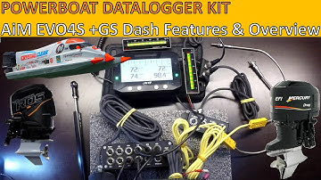 AiM EVO4S + GS Dash Features and Overview (Powerboat Datalogger Kit)