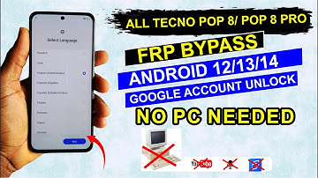 Tecno POP 8 (BG6)|| Spark GO 2024|| FRP Bypass💯 Google Account Removed Without PC 2025🔥100% Working