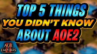 Top 5 Things You Didn't Know In Age of Empires 2