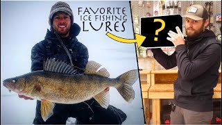 My FAVORITE Ice Fishing Lures for WALLEYE!