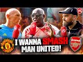 I want to smash utd  manchester united vs arsenal