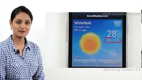 Samsung Galaxy S2 - How to See Hourly Forecast For The Week With Accuweather