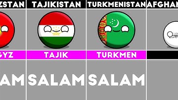 How To Say "HELLO" In Different Languages [countryballs] #countryballs
