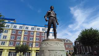 ⁴ᴷ⁶⁰ Walking downtown Hackensack, New Jersey
