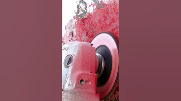 Restoring The Ship Hull With A Powerful Grinding Tool In Action 