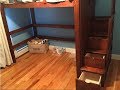 Make A Loft Bed (pt. 2) stairs with storage