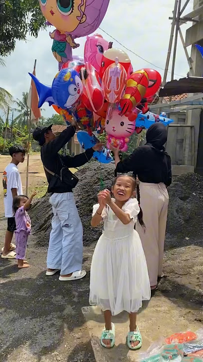 BELI BALON KARAKTER UNIK,KALIAN SUKA YANG MANA #shorts