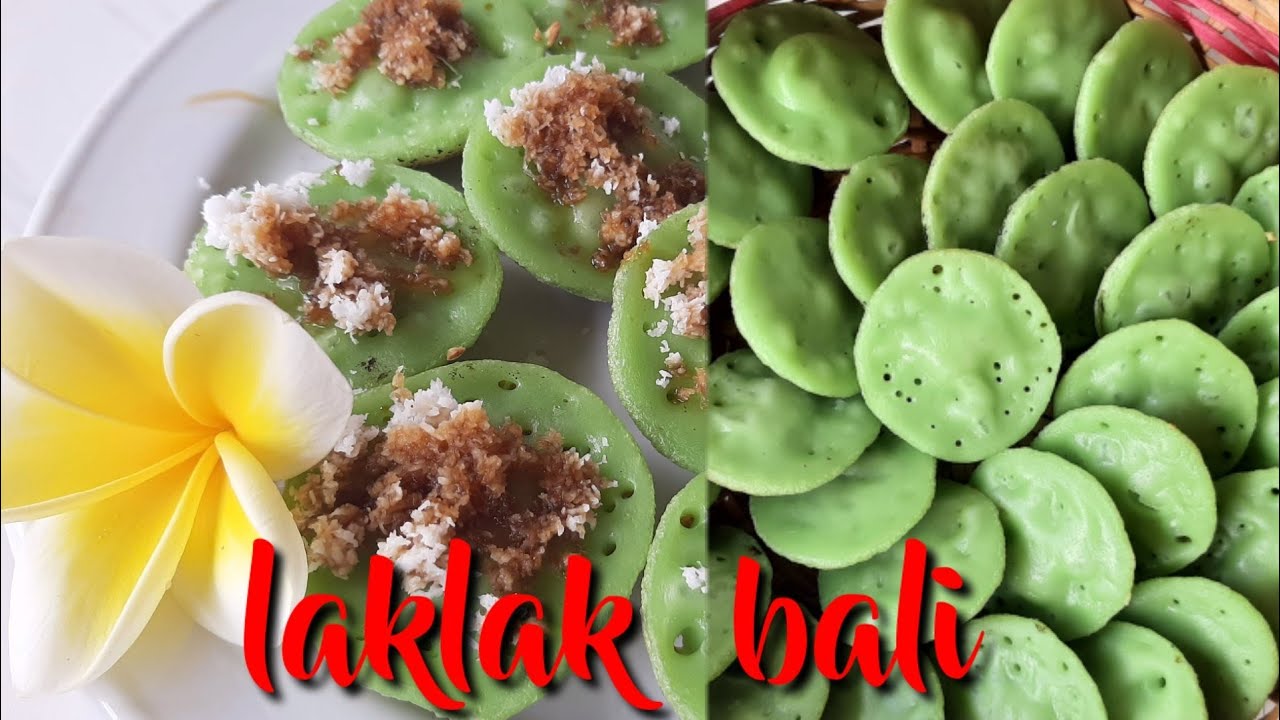 Resep jaja laklak , serabi khas Bali 