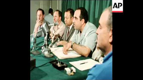 SYND 25/07/71 ABU IYAD HOLDS PRESS CONFERENCE ON B...