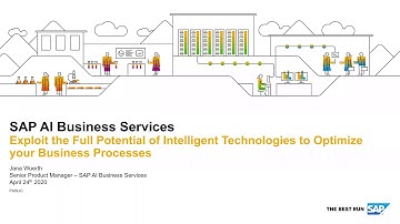 SAP Community Call: How SAP AI Business Services can Optimize your Business Processes
