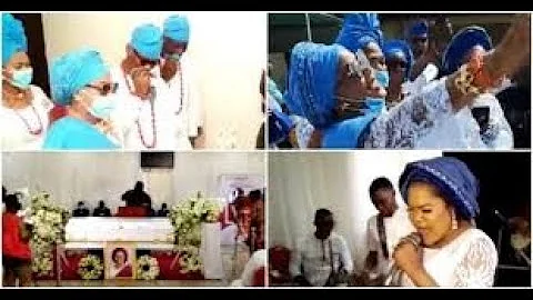 IYABO OJO BURIES HER LATE MUM IN DEEP TEARS TOYIN ABRAHAM|ADUNNI ADE|CHIOMA