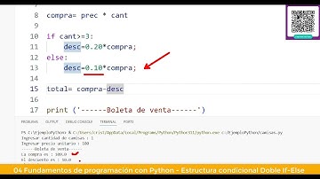 04 Fundamentos de programación con Python - Estructura Condicional Doble If-Else
