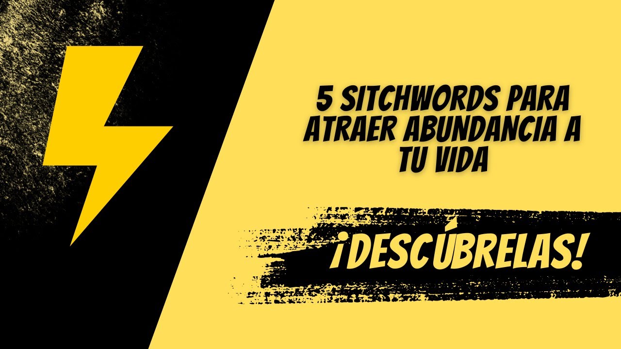 5 Switchwords para atraer abundancia a tu vida - YouTube