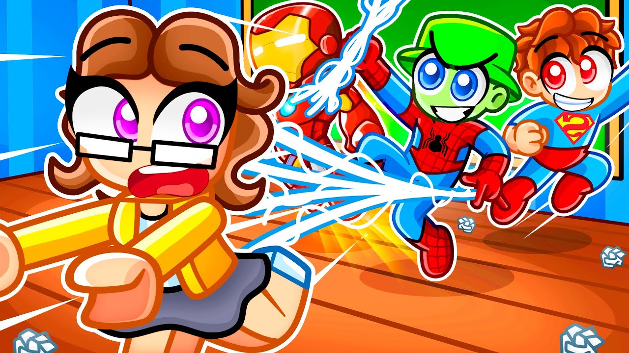 Je fais une BLAGUE à ma PROF avec des SUPER-POUVOIRS…